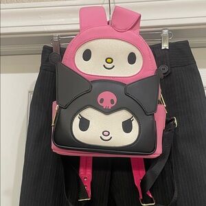 Loungefly Sanrio My Melody & Karomi Pink and Black Character Backpack